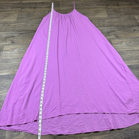 9Seed Lavender Cotton Gauze Long Tulum Tank Dress One Size - Picture 5 of 12